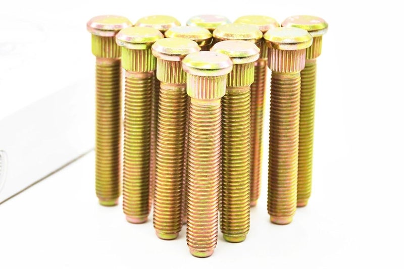 Project Innovation 71mm Total Length Long Extended Wheel Studs Wheel Bolts Compatible with Toyoto Tacoma Pick up Trucks m12x1.5x71 Year 1995-2021 1 Set 12pcs, Gold - Image 1